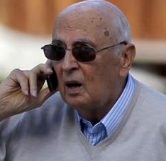 Giorgio Napolitano during his holidays