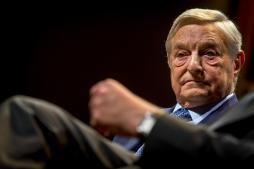 George Soros incontra i giornalisti a Bruxelles