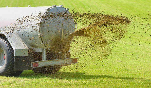 fertilization with liquid manure in Bavaria, Germany